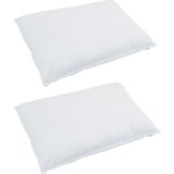 vidaXL Odeja Drugo z blazino 3 pcs Bela 240 x 220 cm Puh | Shoptok.si