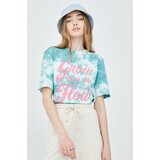 Only Bombažen t-shirt zelena barva | Shoptok.si