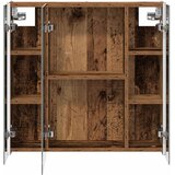  Kupaonski ormar s ogledalom Staro drvo 63,5 x 15,5 x 60,5 cm | shoptok.hr