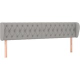 Maison Chic vzglavna omarica - nočna omarica - posteljna omarica z ušesi svetlo sivo 183x23x78/88 cm blago, (21711822) Cene