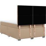  s oprugama i madrac cappuccino 140x200cm od umjetne kože | shoptok.hr