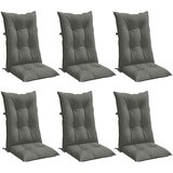  Jastuci za stolice 6 kom tamnosivi 120x50x7 cm od tkanine | shoptok.hr