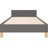  Okvir za krevet s uzglavljem tamnosivi 90x190 cm od tkanine | shoptok.hr