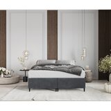 Maison de Rêve Antracitno sivi tapecirani bračni krevet s prostorom za odlaganje 160x200 cm Tate – | shoptok.hr