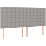  Box spring postelja z vzmetnico LED sv. siva 180x200 cm blago, (20789315) | Shoptok.si
