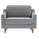 Atelier Del Sofa 1-Seat sofa - fotelja robin loveseat fog grey walnut | ePonuda.com