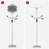  Razstave na sejmih srebrna 25 x 25 x 125 cm Aluminij, (5000151821) | Shoptok.si