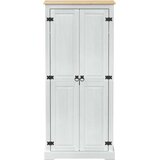  Ormari s policom Bijelo 76 x 50 x 170 cm Čvrsto borovo drvo - Bijelo | shoptok.hr