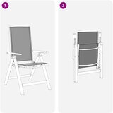 Ležaljke u vrtu 2 pcs Crna 58 x 71 x 112 cm Tekstilen | shoptok.hr