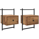  Noćni ormar 2 pcs Staro drvo 35 x 30 x 51 cm Konstruirano drvo | shoptok.hr