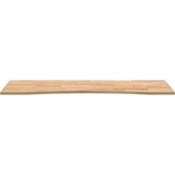 VidaXL Mizna plo&amp;scaron;ča neobdelan 160x50x2,5 cm trdna hrastovina Slike