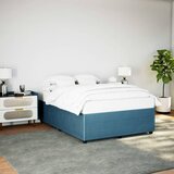 Maison Chic Posteljni okvir - Dvoposteljna postelja - Zakonska postelja moder 140x200 cm žamet-J14742, (21775314) | Shoptok.si