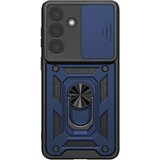 Oem Mayaxess, Prstanasti etui za Galaxy S26 Plus z drsnim pokrovčkom kamere antišok, Nočno modra, (5000275315) | Shoptok.si
