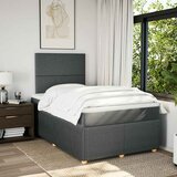  Krevet box spring s madracem tamnosivi 120 x 190 cm tkanina | shoptok.hr