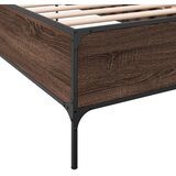  Okvir za krevet smeđi hrast 100x200cm konstruirano drvo i metal | Eponuda.ba