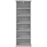 Cd ormar Betonska siva 60 x 17 x 92 cm Konstruirano drvo | shoptok.hr