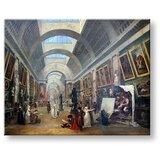  Slike na platnu Hubert Robert - Project for the Grande Galerie of the Louvre | Shoptok.si