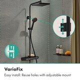 Hansgrohe 28649670 Activera Q 290/180 1jet EcoSmart+ stenska termostatska armatura s tu&amp;scaron; setom Slike