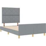 vidaXL Postelja v svetlo sivi barvi 120x200 cm iz tkanine | Shoptok.si