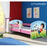  Dječji krevet ACMA s motivom, bočna roza 140x70 cm 13 Footballer | shoptok.hr