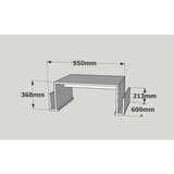Hanah home Club sto za časopise 95x36.8x60cm Orah | Eponuda.ba