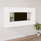  8-dijelni set TV ormarića bijeliod konstruiranog drva | shoptok.hr