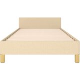  Okvir za krevet s uzglavljem krem 90x190 cm od tkanine | shoptok.hr