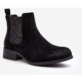 Kesi Women's Chelsea flat heel shoes, Black Sauamia | shoptok.hr