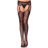 Leg Avenue Tear Drop Garterbelt Stockings 1103 Black Cene