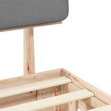  Krevetni okvir s tapiciranim uzglavljem Svijetlo siva | shoptok.hr