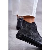 Big Star Women's Sneakers High Warm Black | shoptok.hr
