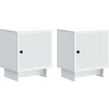  Noćni ormar 2 pcs Bijela 43 x 34 5 x 50 cm Konstruirano drvo - Bijela 2 | shoptok.hr