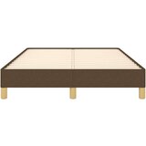  Posteljni okvir temno rjav 120x190 cm tkanina | Shoptok.si