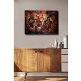 Wallity kanvas tablo (50 x 70) - 88 multicolor decorative canvas painting Cene