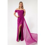 Lafaba Evening & Prom Dress - Pink - Wrapover Cene