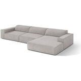 Micadoni Svetlo siva kotna sedežna garnitura (desni kot/z ležalnikom) Jodie – | Shoptok.si