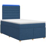  Boxspring krevet s madracem Plava 120 x 190 cm Tkanina | shoptok.hr