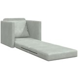 SOFA na ravnanju - Convertible Baršun 74x77x81 cm Svjetlosiva | shoptok.hr