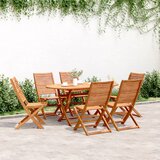 vidaXL Sklopive vrtne stolice 6 kom 51x66x95 cm masivno drvo bagrema | shoptok.hr