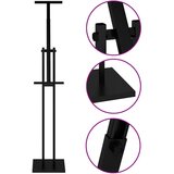  Stalci za sajmove 2 pcs Crna 26.5 x 26.5 x 127 cm Željezo Slike