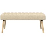  Klupa s utorima Krem 110 x 40 x 46 cm Tkanina | Eponuda.com