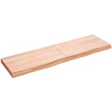 vidaXL Zidna polica svjetlosmeđa 140x40x(2-6) cm obrađena hrastovina Cijene