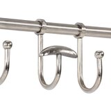 vidaXL Stalak za prtljagu s vješalicama ogledalom aluminijski | shoptok.hr