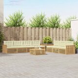  Set vanjskih sofa 8 kom. Bijela i krem | shoptok.hr