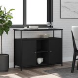 vidaXL Komoda crna 100 x 35 x 80 cm od konstruiranog drva | shoptok.hr