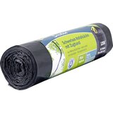 SECOLAN 1x10 Duty Heavy Garbage Bags, drawstring 120 l grey/sw | shoptok.hr