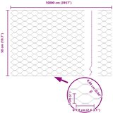  Heksagonalna ograda 0,5 x 100 m PVC Siva | shoptok.hr