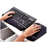 Fellowes "PlushTouch™" podloga za miško, polnjena s peno, s podporo za zapestje, črna | Shoptok.si