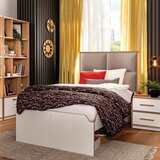 Modera KREVET SA TAPACIRANIM UZGLAVLJEM (100x200cm) | Eponuda.com