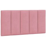  Okvir za krevet s uzglavljem ružičasti 100x200 cm baršunasti | shoptok.hr